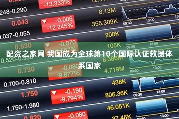 配资之家网 我国成为全球第10个国际认证救援体系国家
